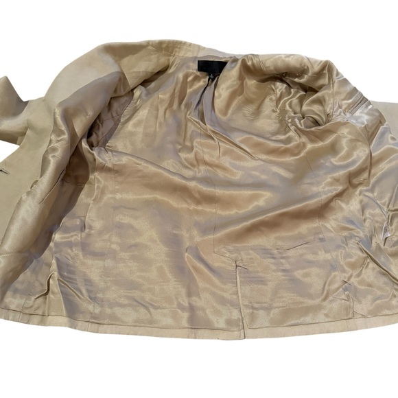 Nili Lotan Henry‎ Khaki Double-Breasted Button Placket Blazer Sz 4 - Picture 8 of 14